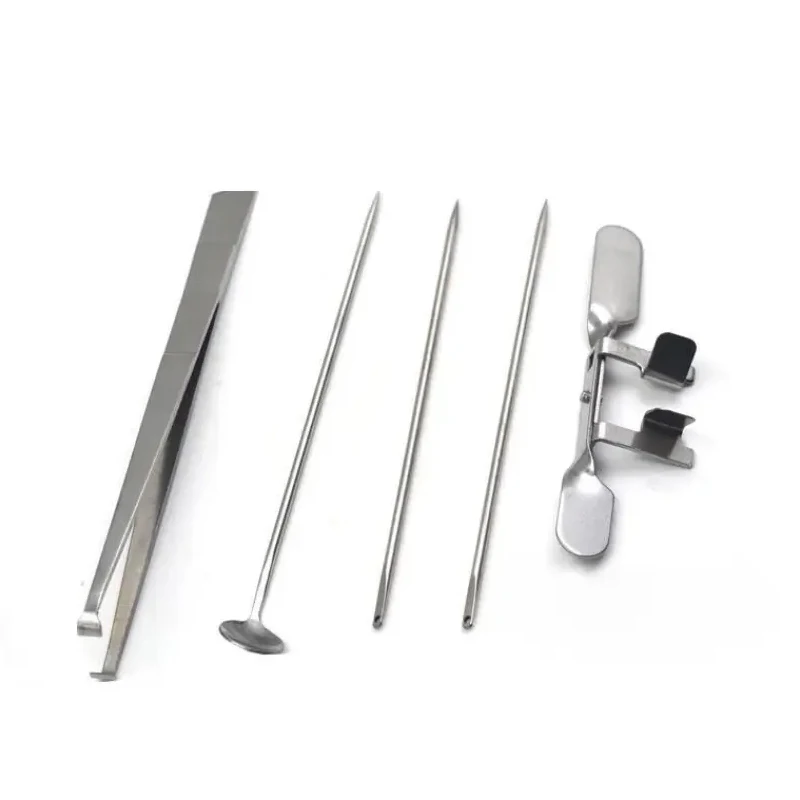 Chicken Castration Tool Stainless Steel Large Chicken Baby Chick Castration Cock Rooster Five-Piece Set Poultry Farm Tools New