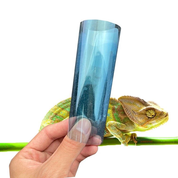 ฟิล์มติดกระจกรถยนต์ Xingster 69%VLT 2mil ฟิล์มเปลี่ยนสีแบบ Chameleon ฟิล์มติดกระจก ฟิล์มกรองแสงไฟหน้ารถยนต์ อุปกรณ์ตกแต่งรถยนต์ OEM