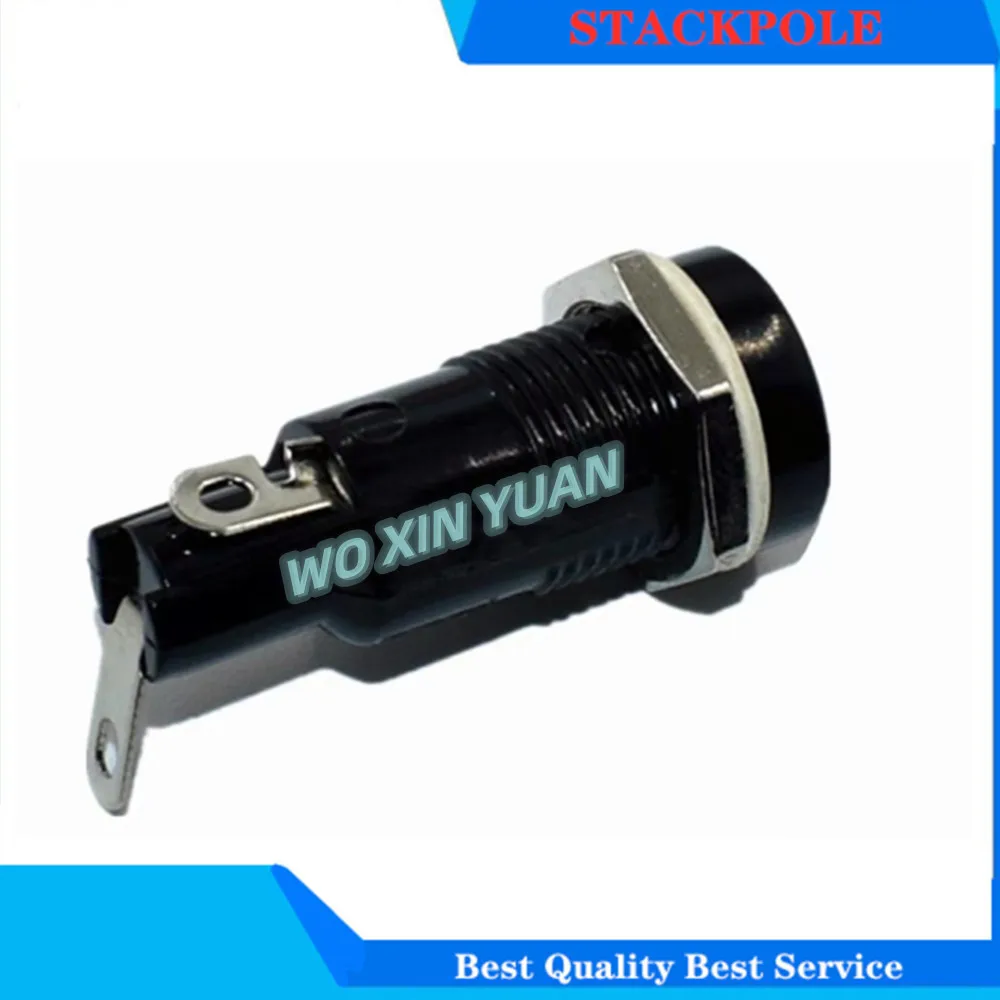 5PCS 5*20MM Fuse Holder R3-11 Fuse Holder 10A250V Panel Mounting High Temperature Resistance Bakelite Fuse Boxes