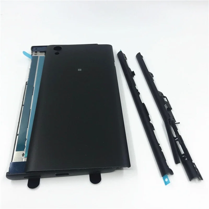 Full Middle Front Frame Bezel Housing For Sony Xperia L1 G3311 G3312 G3313  Side Rail Stripe With Side Buttons  Logo