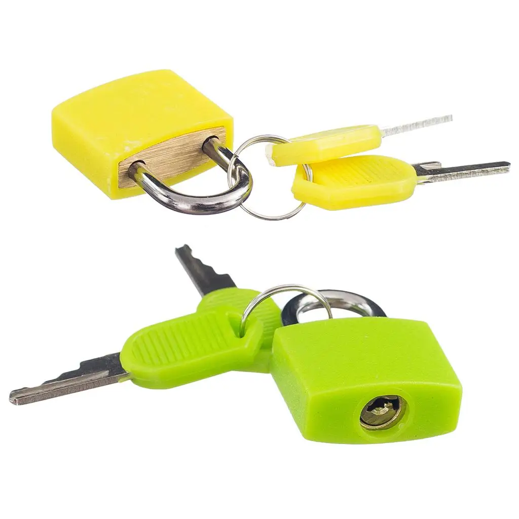 กุญแจขนาดเล็ก 2 ชิ้นพร้อมกุญแจล็อคแผ่นขนาดเล็กสําหรับล็อคเกอร์กระเป๋าเดินทาง