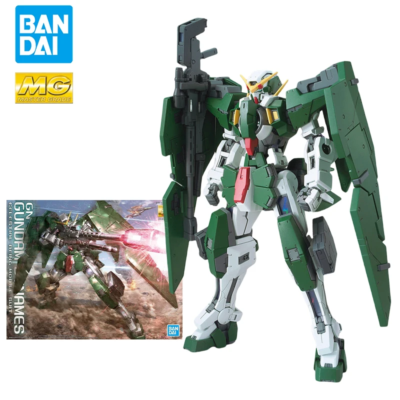 

Original Bandai MG 1/100 Dynames Gundam Model Kit Assembly Trendy Toy Doll Children's Holiday Gifts Desktop Ornament Collectible