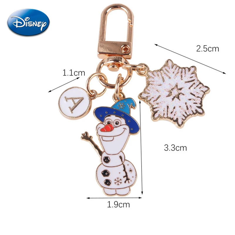 Disney Frozen Snowman Olaf Creative Cute Keychain Fashion Car Keys for Girls Pendant Women Trendy Bag Keyring Kids Small Gifts