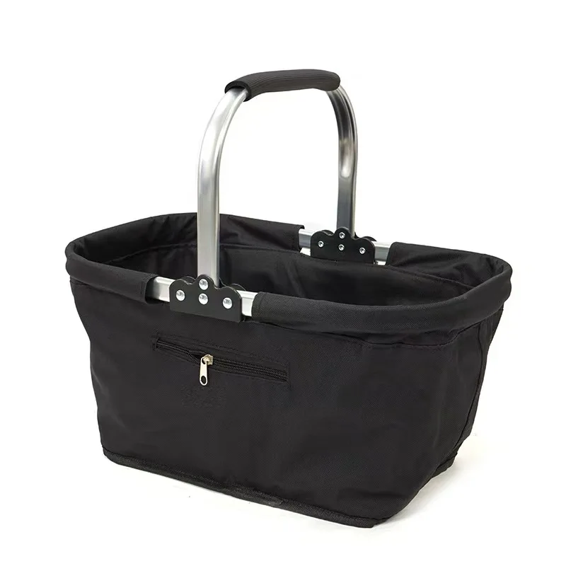 Folding Shopping Basket Eco-friendly Picnic Basket Supermarket Shopping Basket