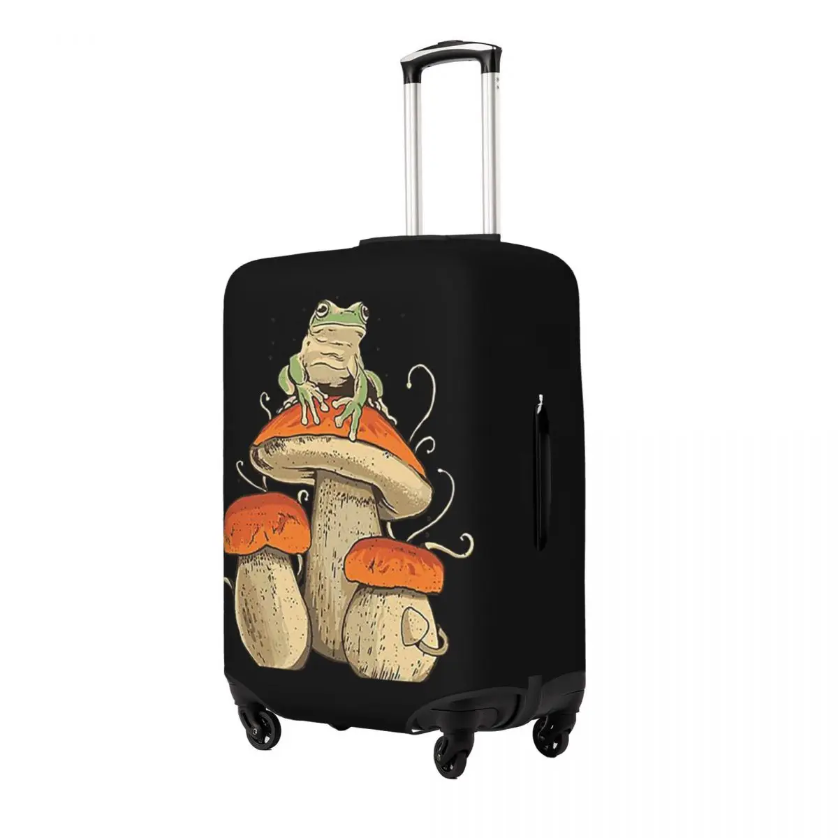 

Boho Mushroom Frog Suitcase Cover Protection Elastic Travel Luggage Protector Covers for 18-32 Inch