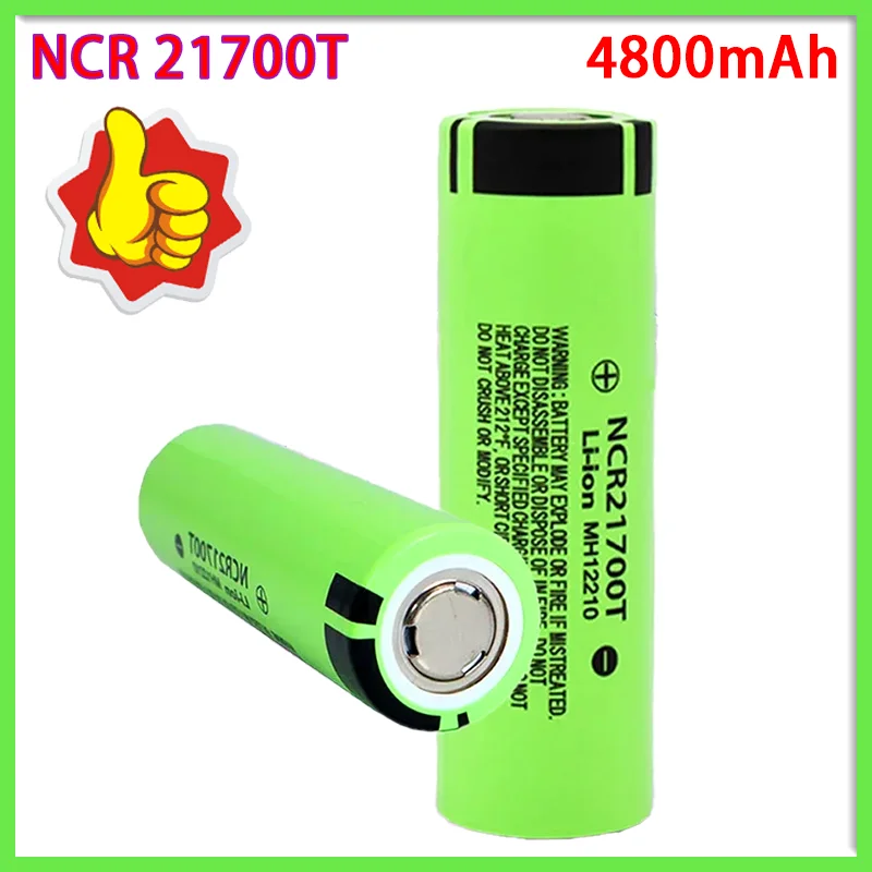 

Original 21700 Battery 4800mAh NCR21700 48T 3.7v Lithium Rechargeable Batteries High Capacity for Flashlight Toys HD Cell