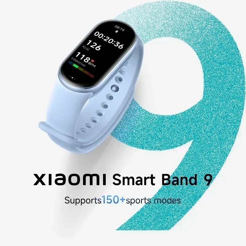 Xiaomi-Smart Band 9 Global Version, écran AMOLED 1.62 