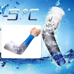 Ice InjSleeves-Mancommuniste de protection solaire, 1 paire, fines, unisexes, pour l'extérieur, pour le cyclisme, la conduite, le refroidissement des bras