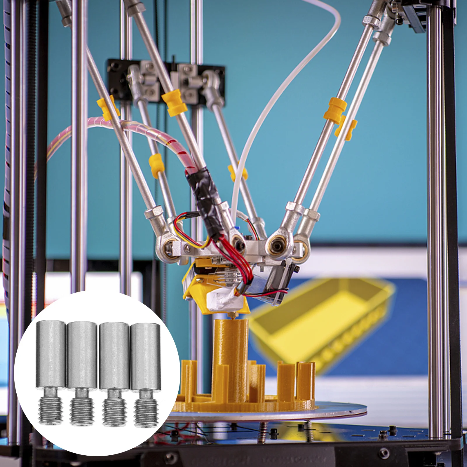 

4 шт., терморазрывная горловина, 1,75 мм, аксессуары для 3D-принтеров из нержавеющей стали, гладкая термостойкая износостойкая 3D-печать