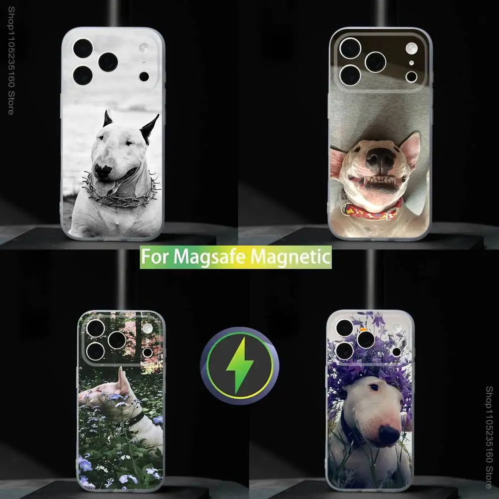 

Funny Bull T-Terrier Dog For iPhone 17,16,15,14,13,12,11,Pro,Max,Plus,Mini,SE4,E Magnetic For Magsafe Wireless Phone Case
