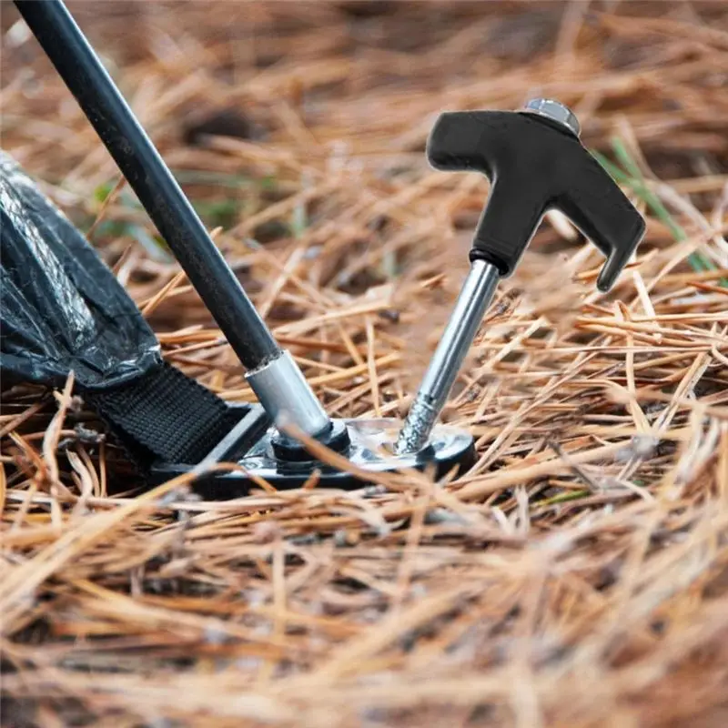 NEW-8Pcs Screw In Tent Stakes With Hex Socket Heavy Duty Spiral Screw Tent Stakes Pegs Screw For Outdoor Camping