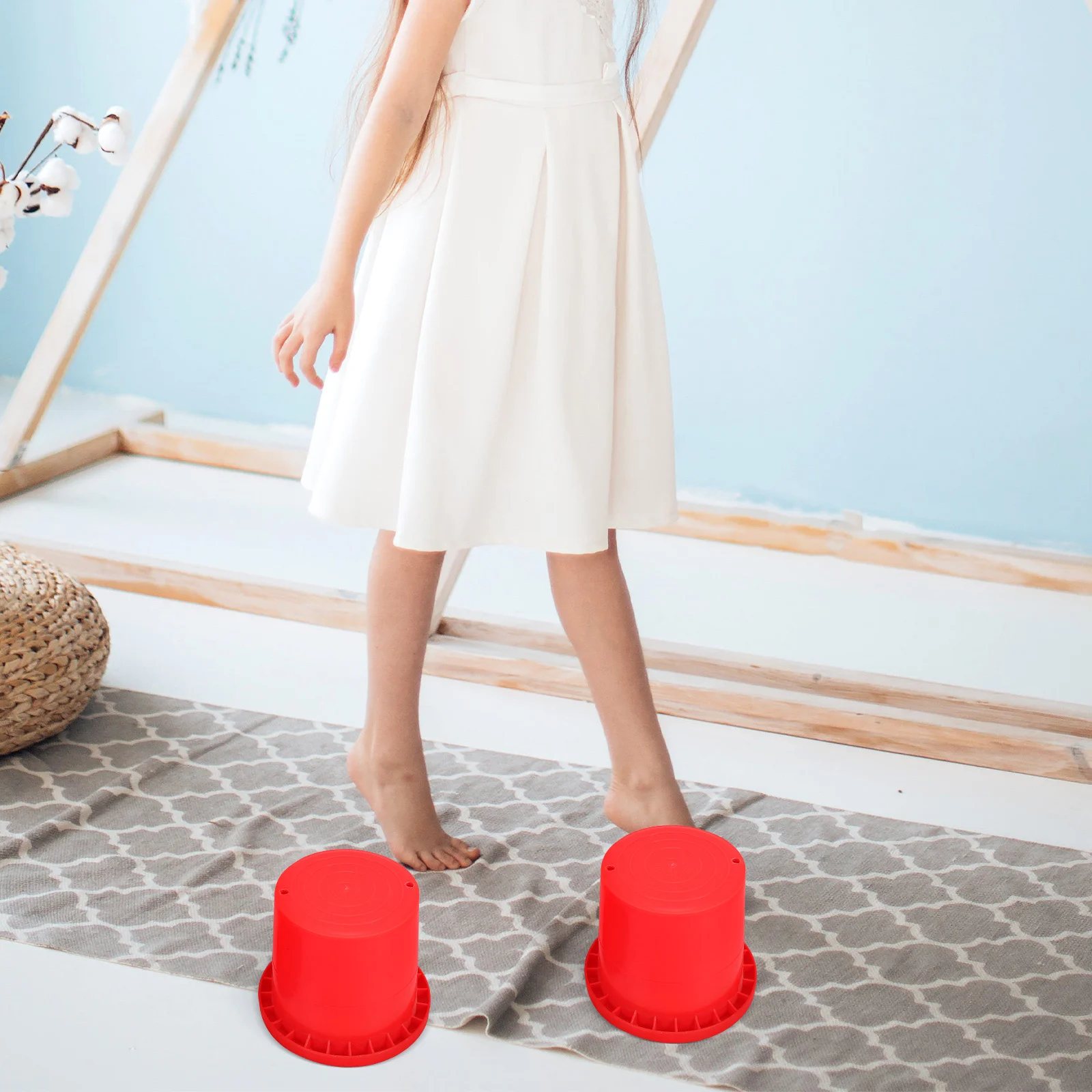 4 個子供用竹馬感覚トレーニング耐久性のある屋外遊びバランス向上子供用竹馬おもちゃ子供スポーツおもちゃ