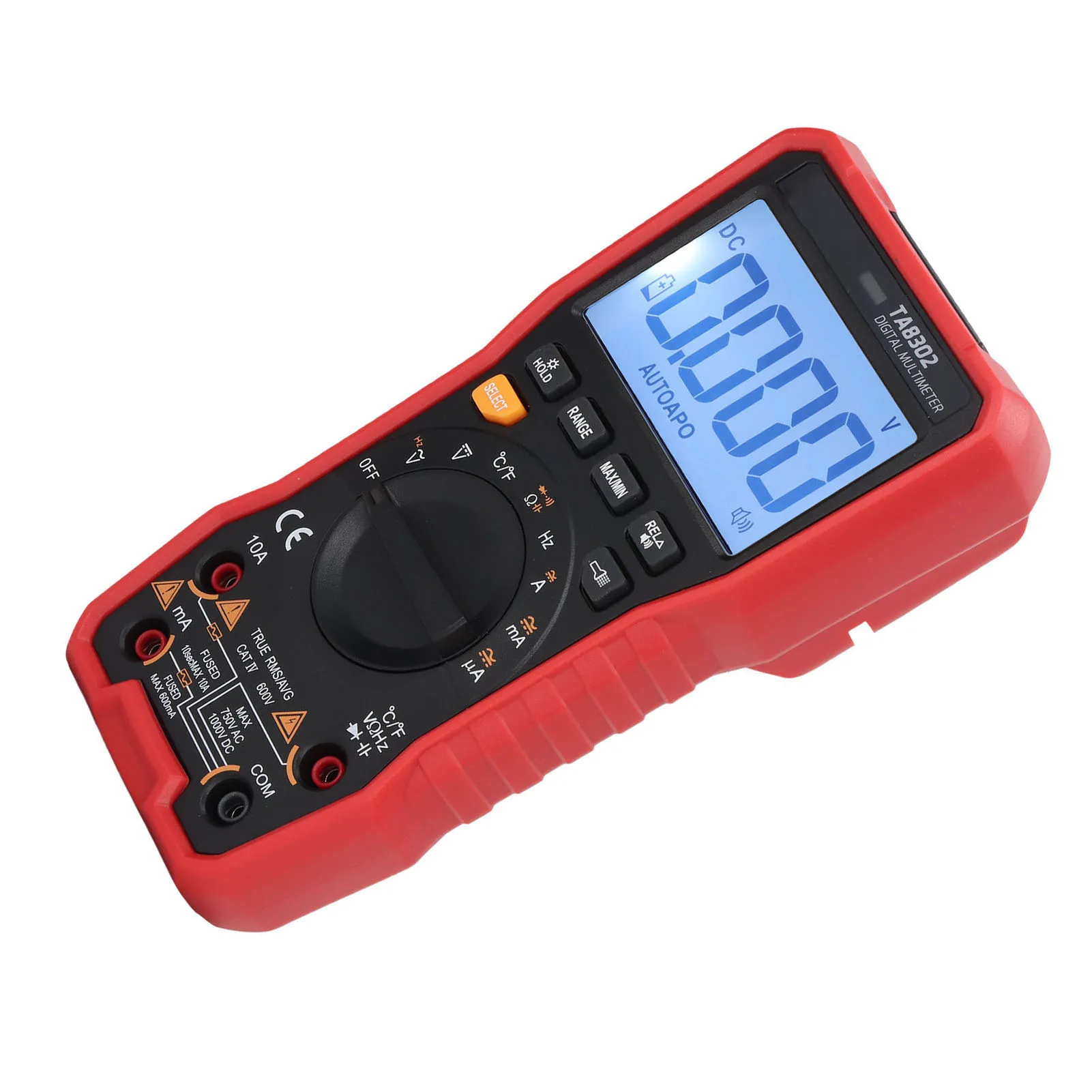 Digital Multimeter TA8302 True for rms AC DC Voltage Current Resistance Capacitance Frequency Measurement with NCV Detection