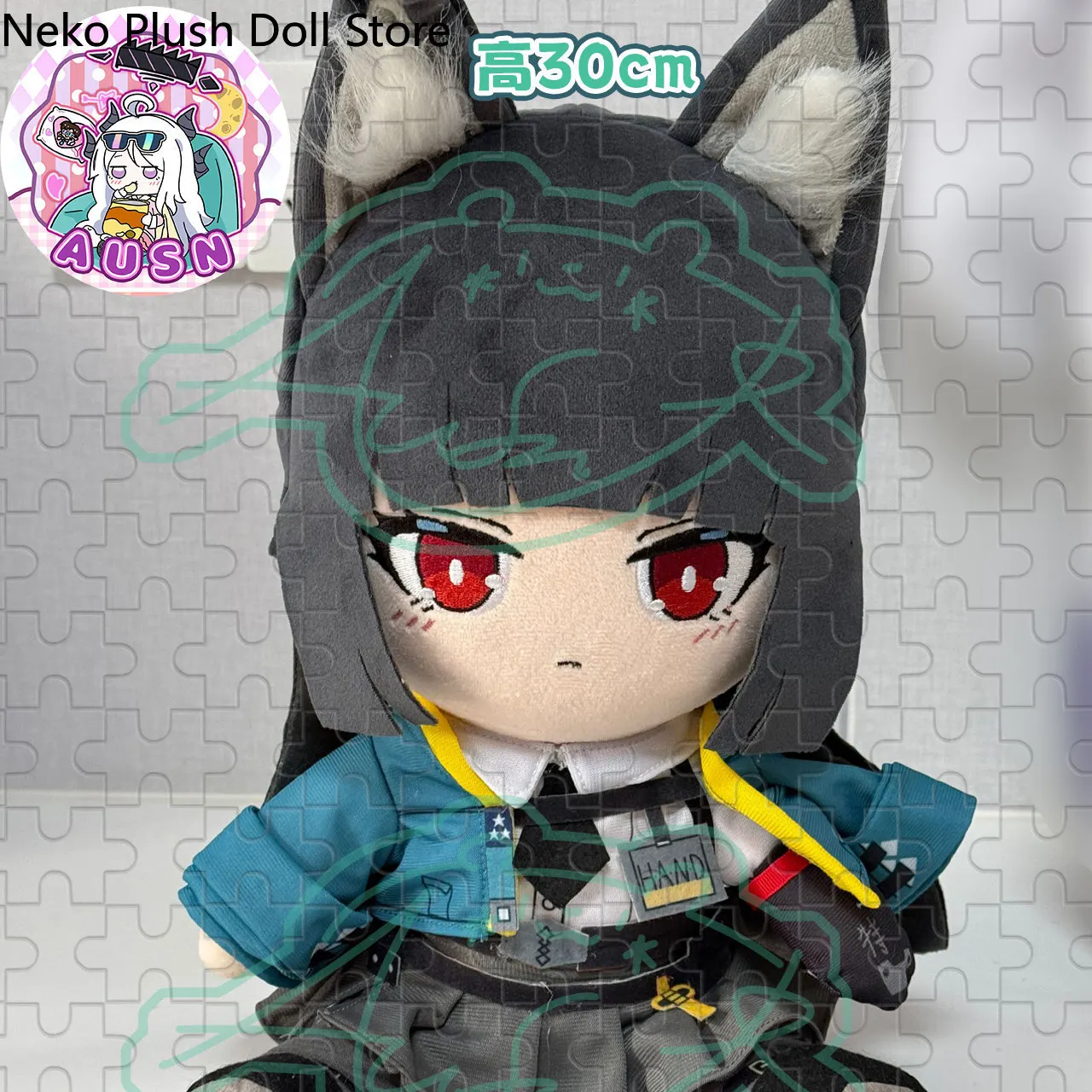 Zenless Zone Zero Hoshimi Miyabi 30cm Anime postura sentada figura ídolo peluches almohadas regalo almohada Cosplay regalo