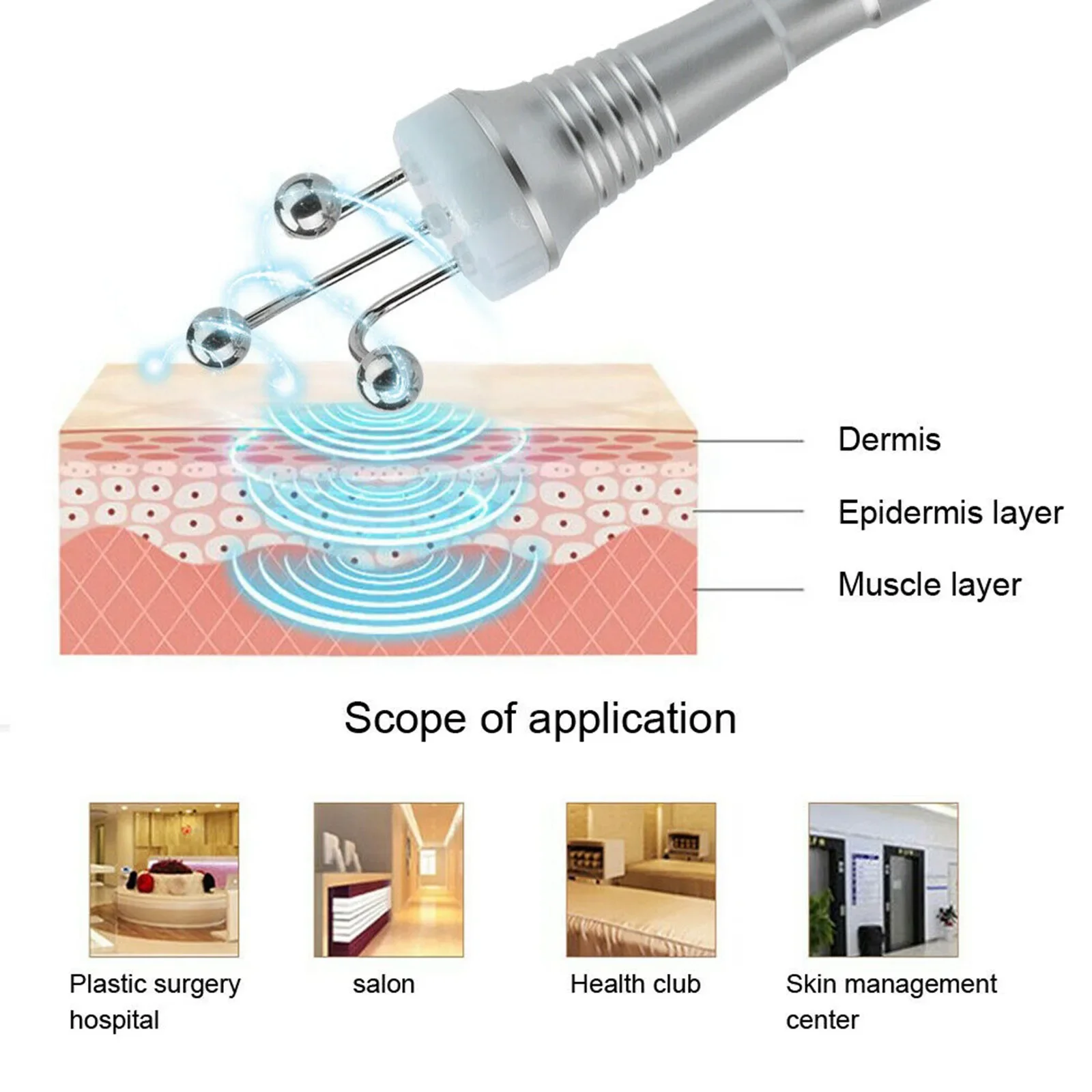 3 in 1  BIO Microcurrent  Face Firming Lift Anti Aging Wrinkle Removal Younger Facial Vibrate Massager