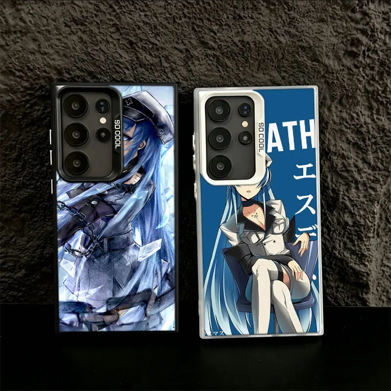 Esdeath Akame ga Kill Amaie Phone Case for Samsung S26 Ultra S25 Edge S24 FE S23 FE S22 Plus Galaxy S21 S20 Cover Back Anti-fall