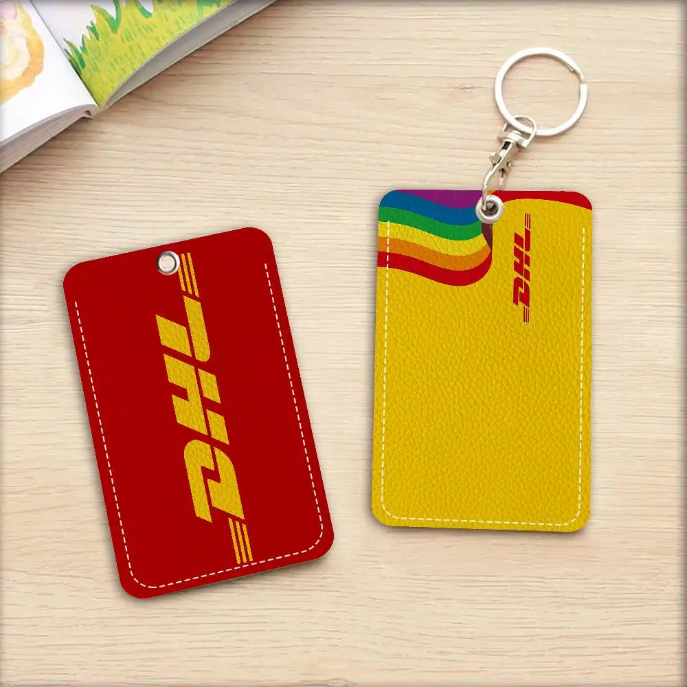 Fashion Logo D-DHL Card Holders Student ID Card Protective Cover Cases Student Campus Access Cards Key Chain Anti-lost