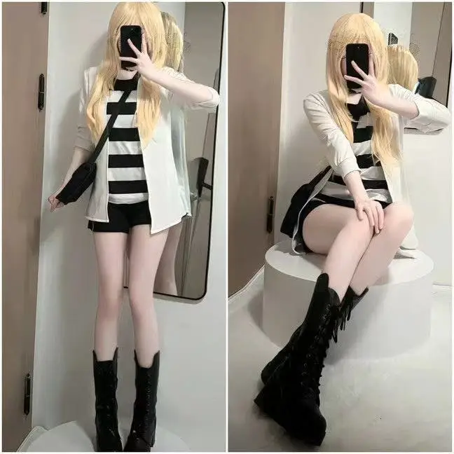 Rachel Gardner Cosplay Costume Anime Angels of Death Wig Set Halloween Christmas Costumes for Adults Deguisement for Carnaval