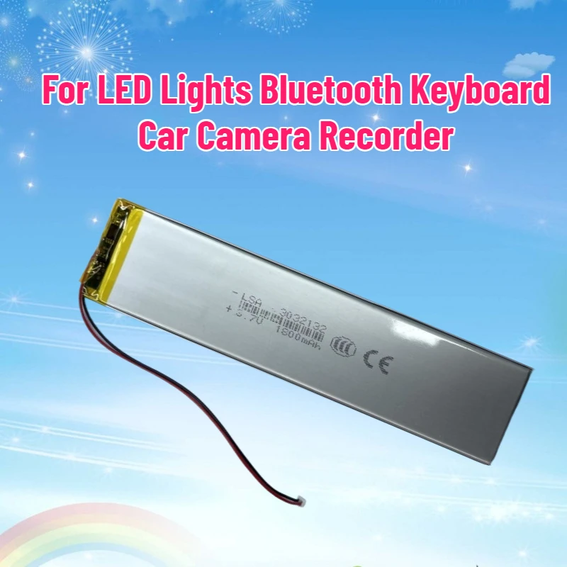 

3.7V Lithium Polymer Battery 3032130 Lipo CellS for LED Lights Bluetooth Keyboard Car Camera Recorder