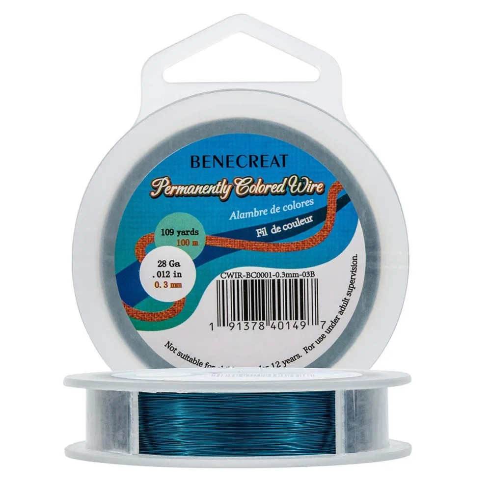 28-Gauge Tarnish Resistant Wire MarineBlue Copper Wire, 328-Feet/109-Yard, for Jewelry Craft Making