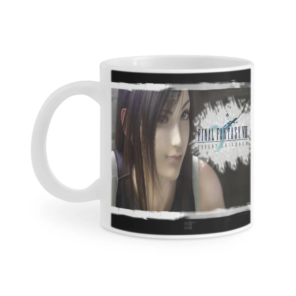 F-Final-Fantasy-VII Ceramics Coffee Mugs Tea Cup Milk Cups Gifts Drinkware Coffeeware