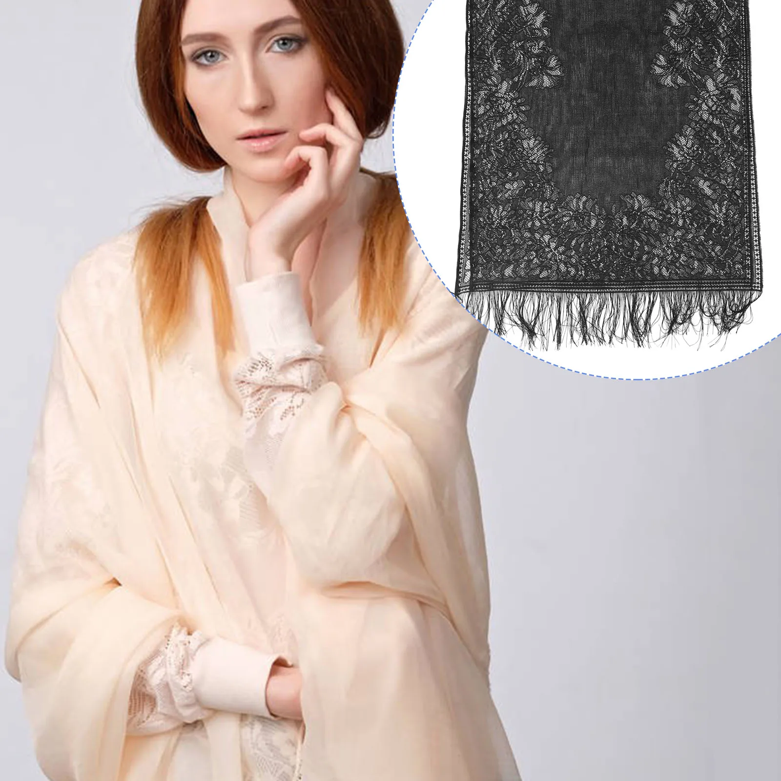 

Lace Shawl Shawls Wraps Bridal Scarf Evening Wedding Shawl Formal Dress Comfortable StylishReusable Washable