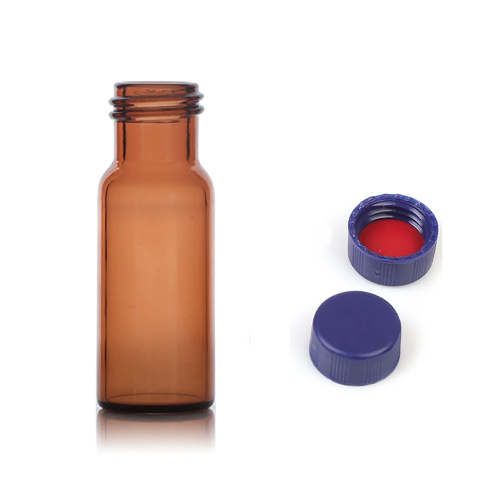 1.5/2ml Brown Glass Headspace Sample Cutout Cover Headspace Sample Bottle Liquid Injection Chromatography Vial  Solid Cover