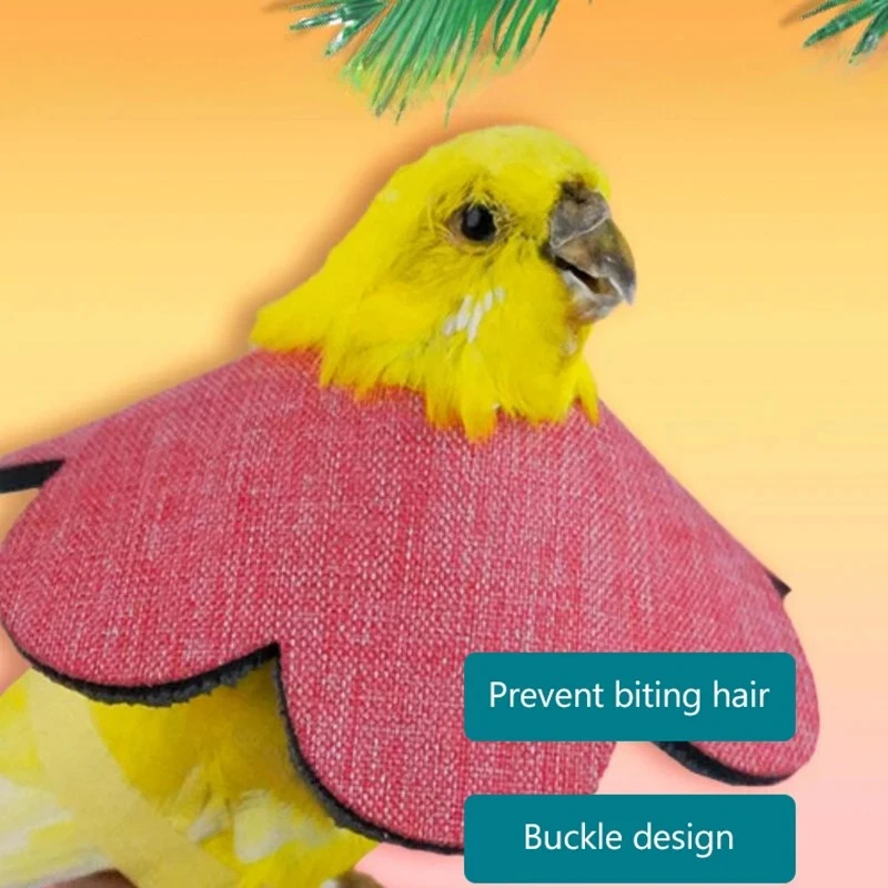 

Soft Bird Collars Breathable For Plucking Anti Bite Cockatiel Parrot Bird Elizabethan Collar Comfortable Protective Cone Collar