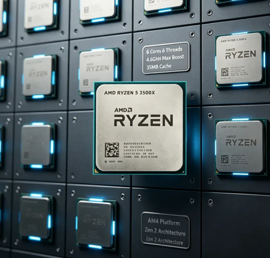 AMD Ryzen 5 3500X AM4 Socket Processor High Frequency Core Smooth Indie & Competitive Gaming Entry Desktop CPU Without Cooler