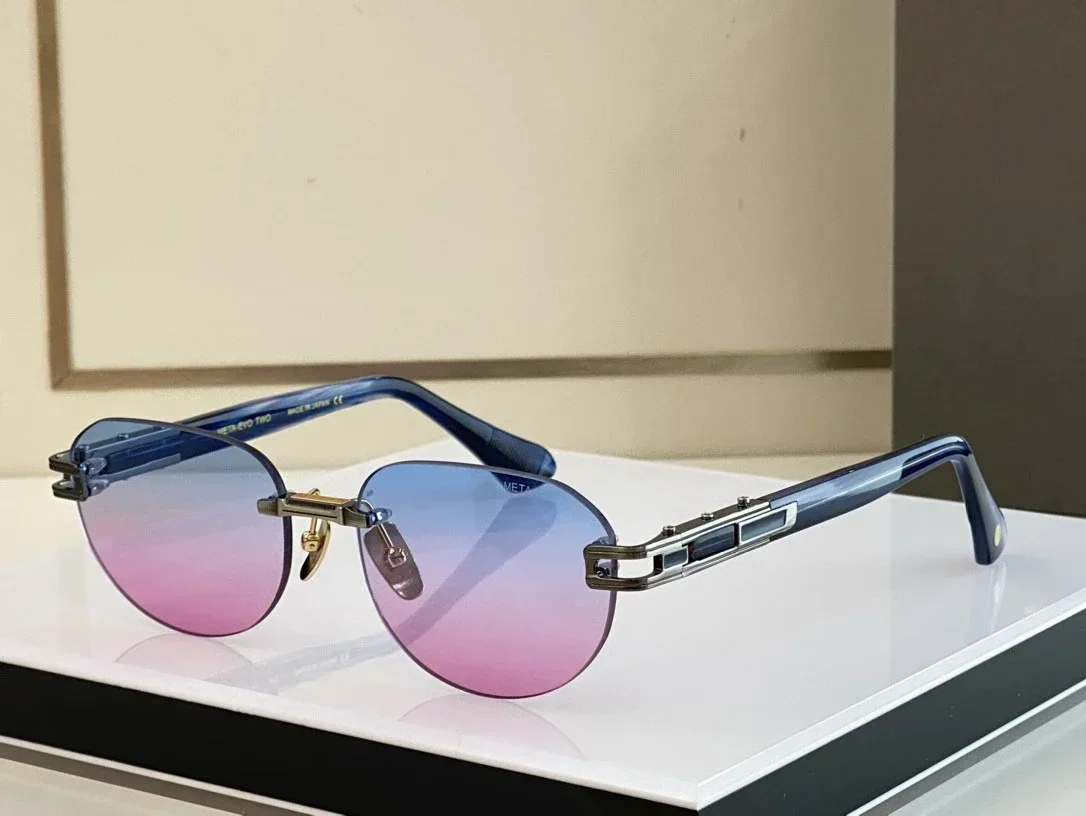 

DT META-EVO TWO SIZE 60-18 Top High Quality Sunglasses For Men Titanium Style Fashion Design Sunglasses For Womens With Box