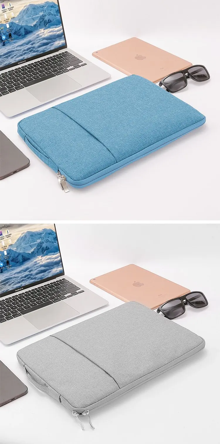 Laptop-Hülle 11-16 Zoll Oxford-Stoff Schutztasche für Notebook mit Fleecefutter – Detail 17
