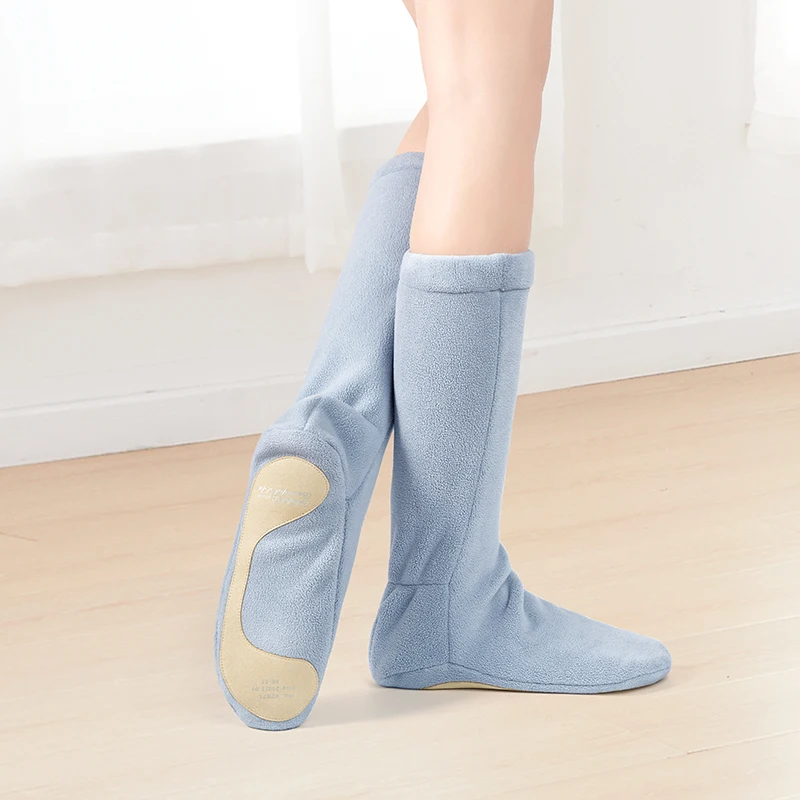 Warm Dance Boots for Women Girls Winter Warm Up Fleece Boots Thickened Ballet Dance Shoes Adult Soft Soled Dance Shoes