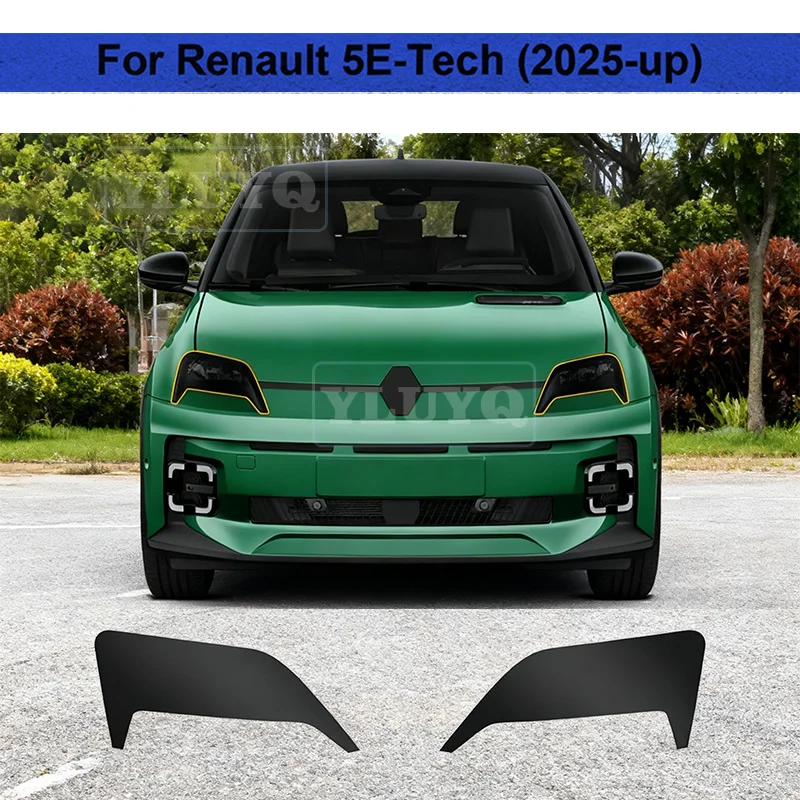 

For Renault 5E-Tech 2025 Car Headlight Rearview B C Pillars Paint Protection Film Clear Smoked Anti-scratch TPU Pre Cut Sticker