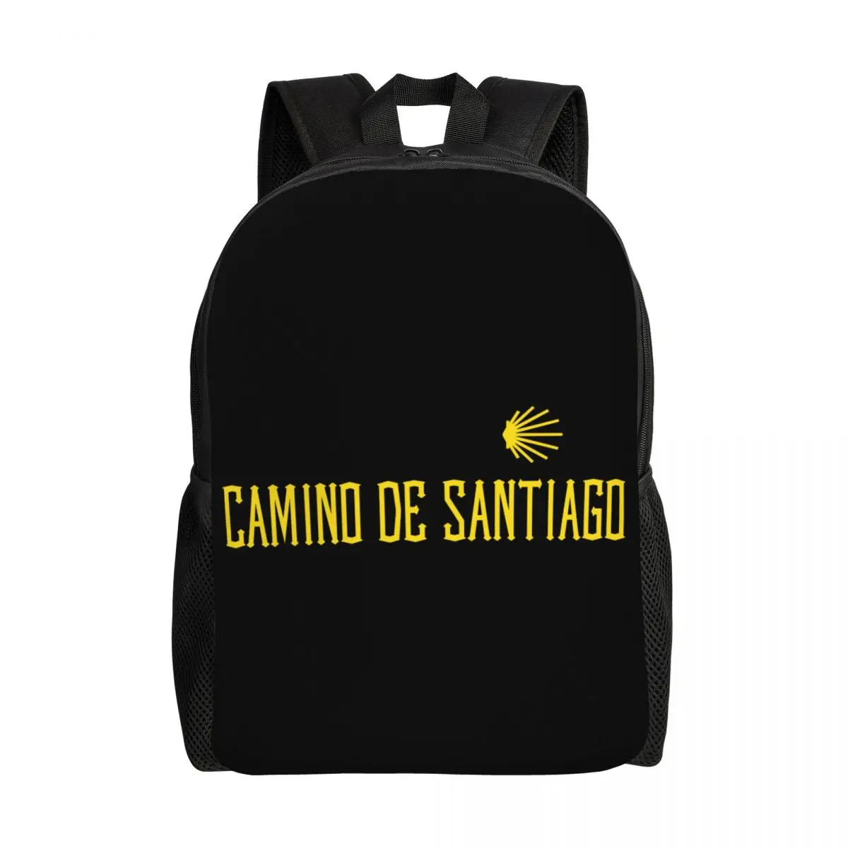 Custom Camino De Santiago Compostela Peregrino Travel Backpack Men Women School Laptop Bookbag College Student Daypack Bags