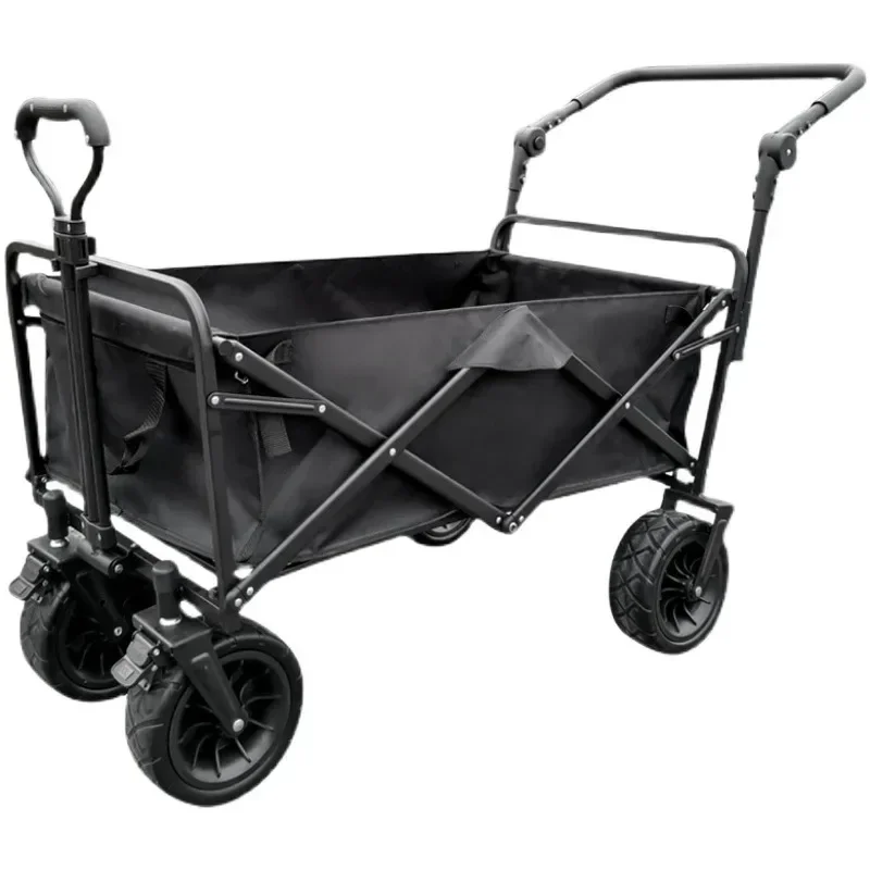 Multifunctional Outdoor Four-wheeled Cart for Elderly Assistance Small Pulling Cart Light Handcart