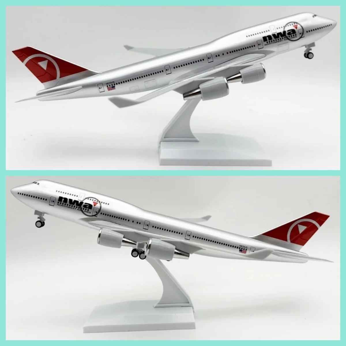 

30cm Airplane Scale 1/250 B747nva Plane Model Toy Resin Diecast Airplanes Building Kit (With Stand) Aviation Toys for Boys