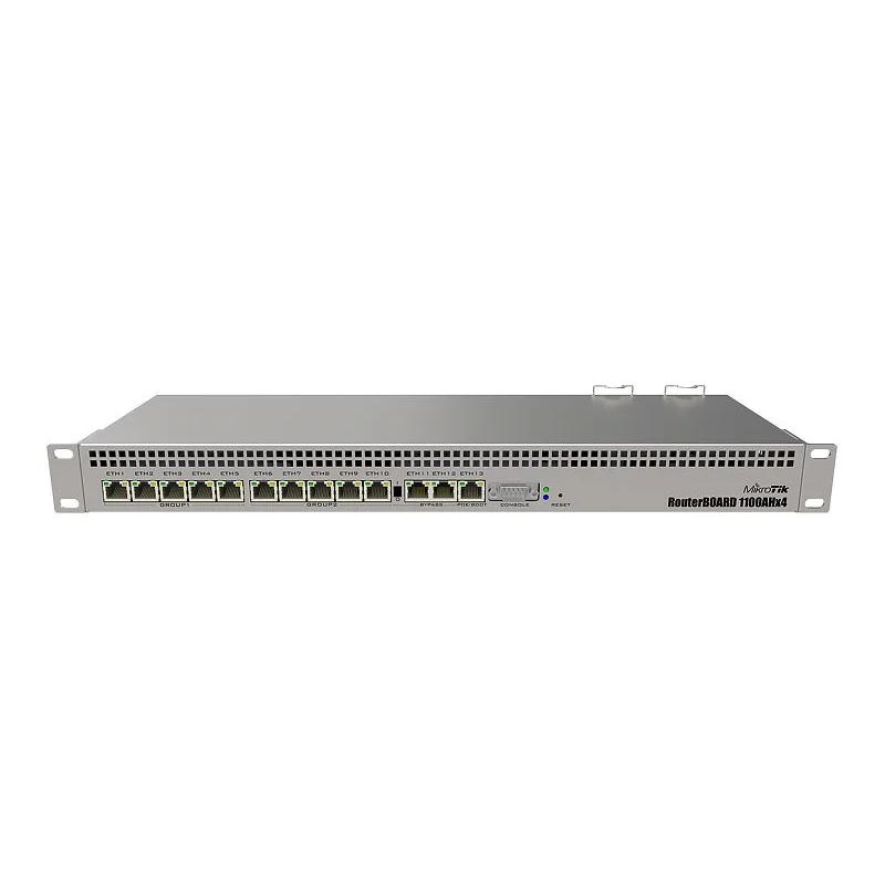 MikroTik RB1100AHx4 13-port full Gigabit router 1U rack