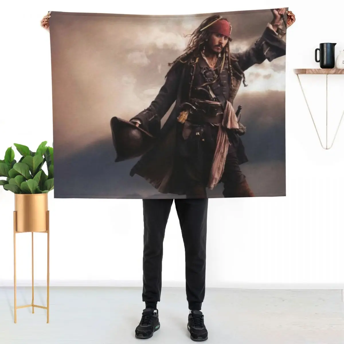 wallpaper Art Depp Throw Blanket Loose wednesday Moving anime christmas decoration christmas gifts Blankets