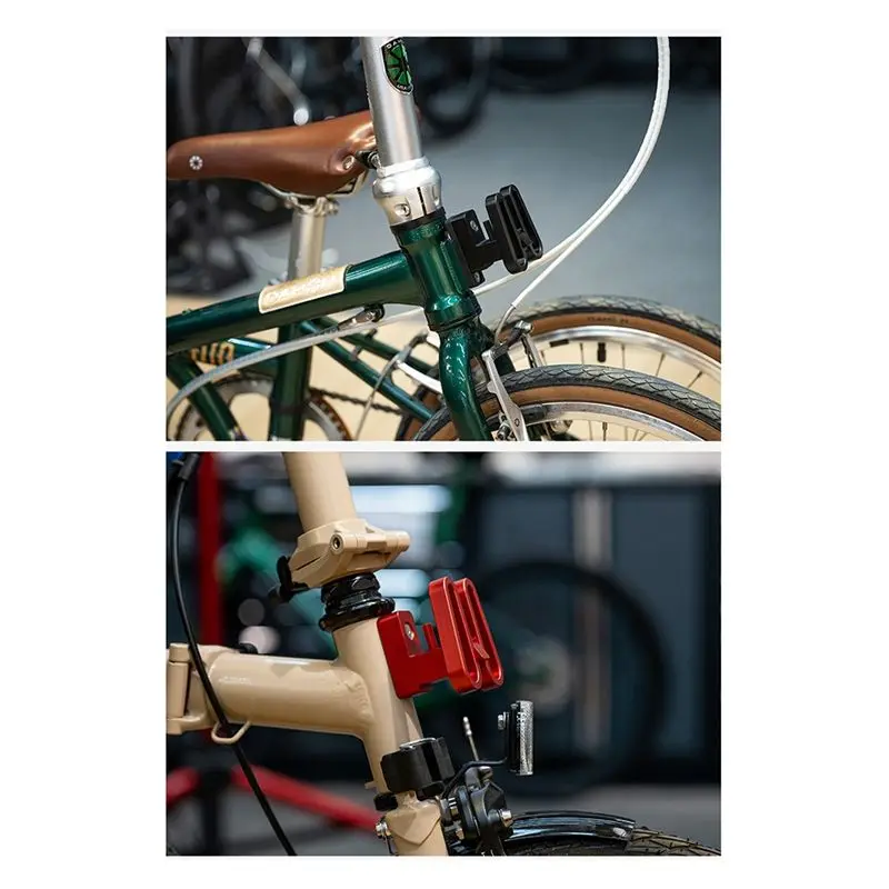 NEW HOT In Stock-Bicycle Accessories For Brompton Bike Front Carrier Mount Adapter Foldable Bike Front Bag Carrier Block Bag Bra