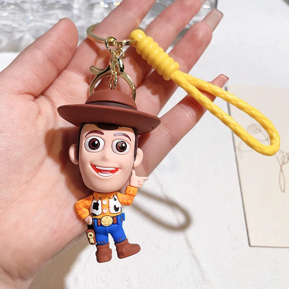 6-teiliges Set Anime Toy Story Schlüsselanhänger Niedliche Woody Buzz Lightyear Puppen-Schlüsselanhänger Paar-Taschenanhänger Schlüsselkette Schmuck Spielzeug Geschenke – Detail 11