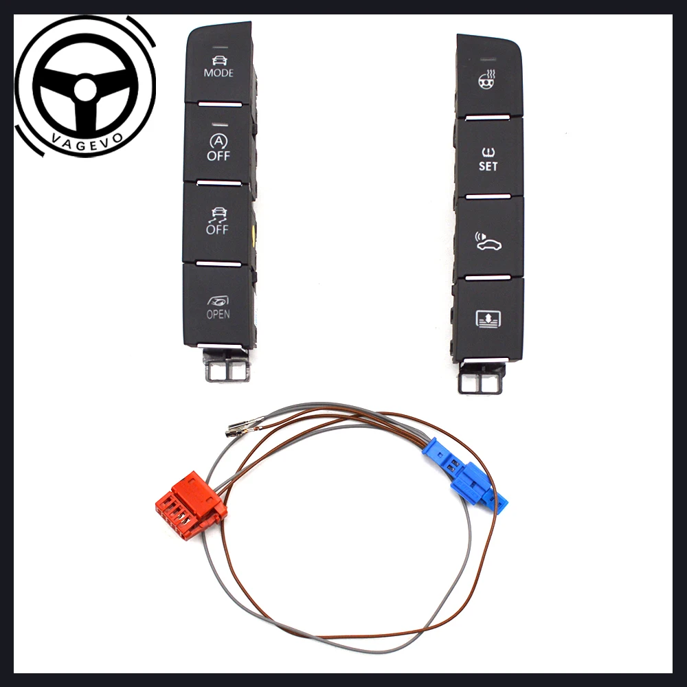 Steering wheel heating button switch For VW Passat B8 driving mode button switch 3GD 927 137 A 3GD 927 238 C，Car Accessories