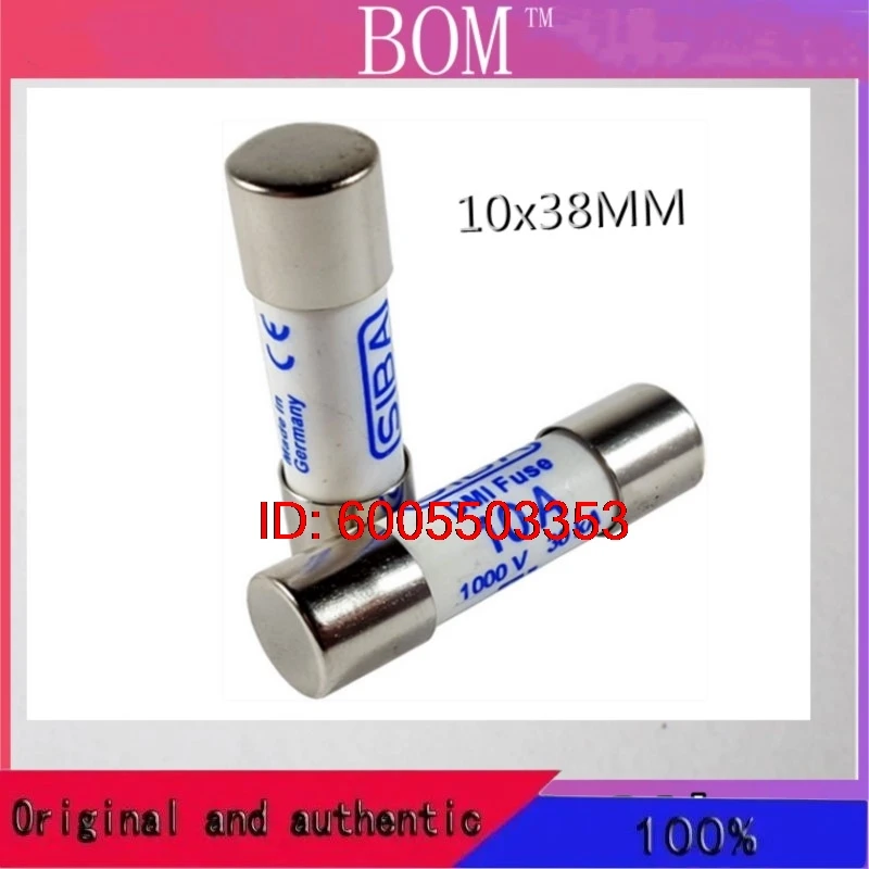 5PCS New SIBA DMI Fuse FF 10A 1000V 30kA Fast Blow Fast Acting Ceramic Fuse Tube 10*38 10x38MM for FLUKE Digital Multi Meter