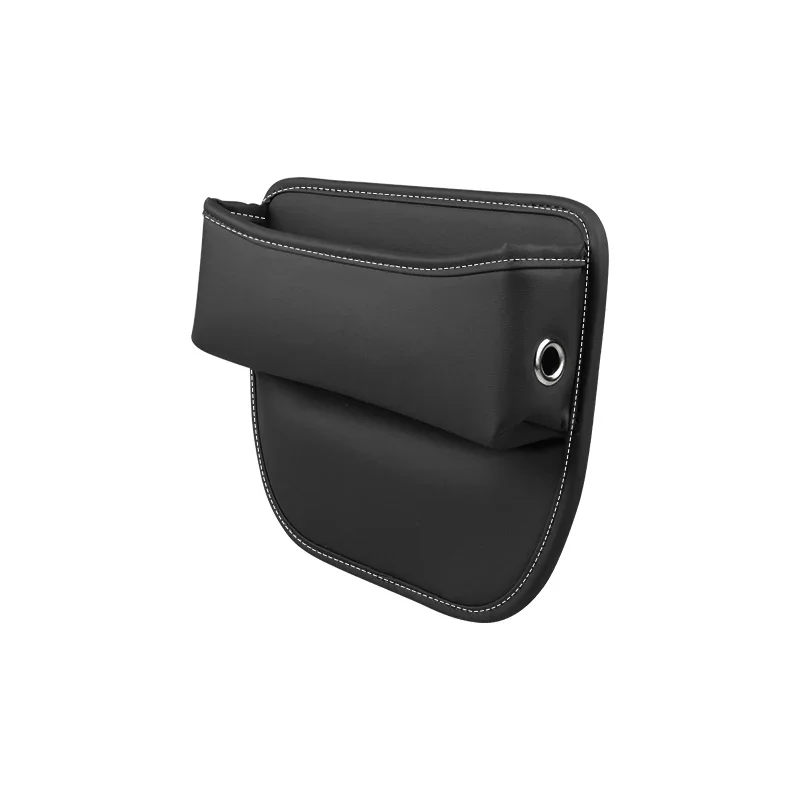 Leather Car Seat Gap Organizer Driver Side Crevice Storage Box Pessenger Filling Storage Central Console Plug Organizer Interior