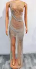 women transparent dress see through party