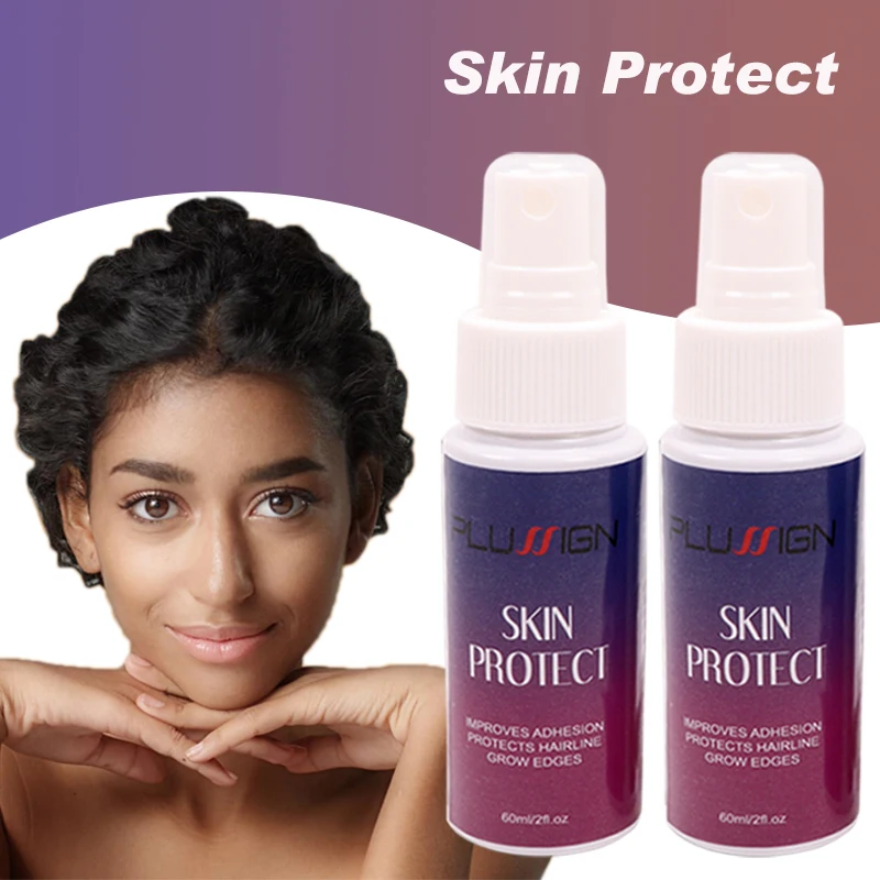 Quick Drying Skin Protect Cleanser Spray For Used Before Lace Wigs Install Clean Skin & Remove Adhesive Residue 60Ml/Bottle