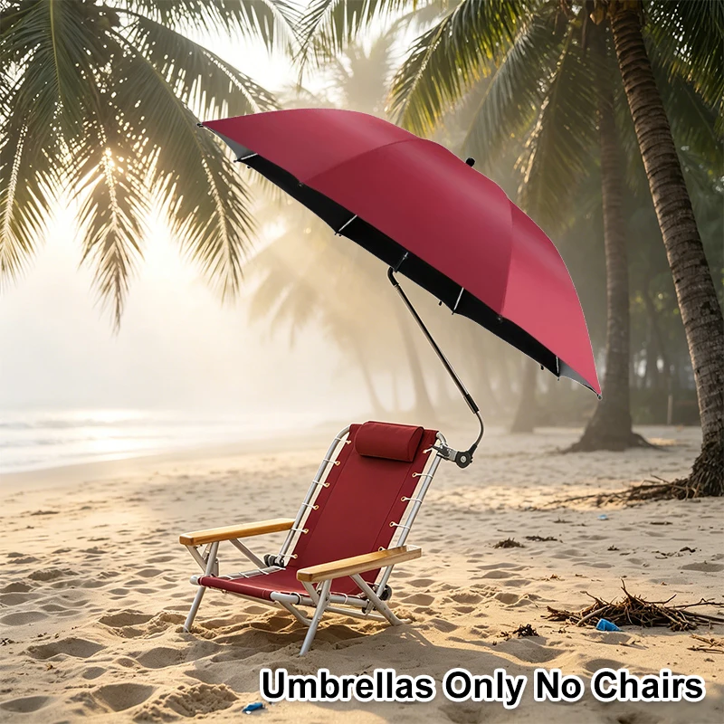 

Outdoor Sunshade Umbrella UV Protection Fishing Camping Beach Chair Umbrella Clip Home Decor Long Handle Market Stall Umbrella﻿﻿