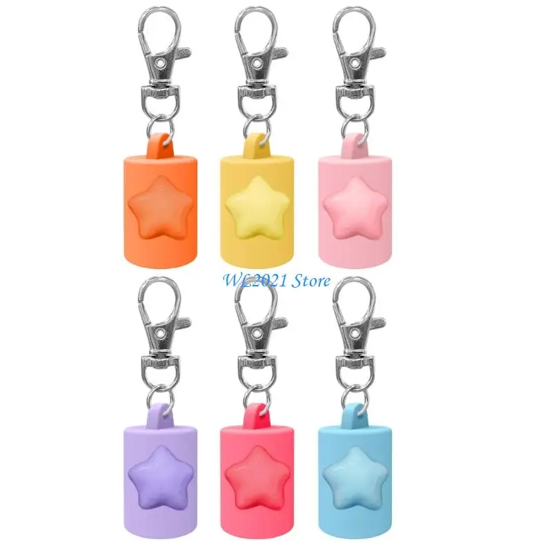 

G5GC Silicone Keychain Lipgloss Charm Waterproof Lightweight Design Keychain Attachment Perfect For Keys And Bags