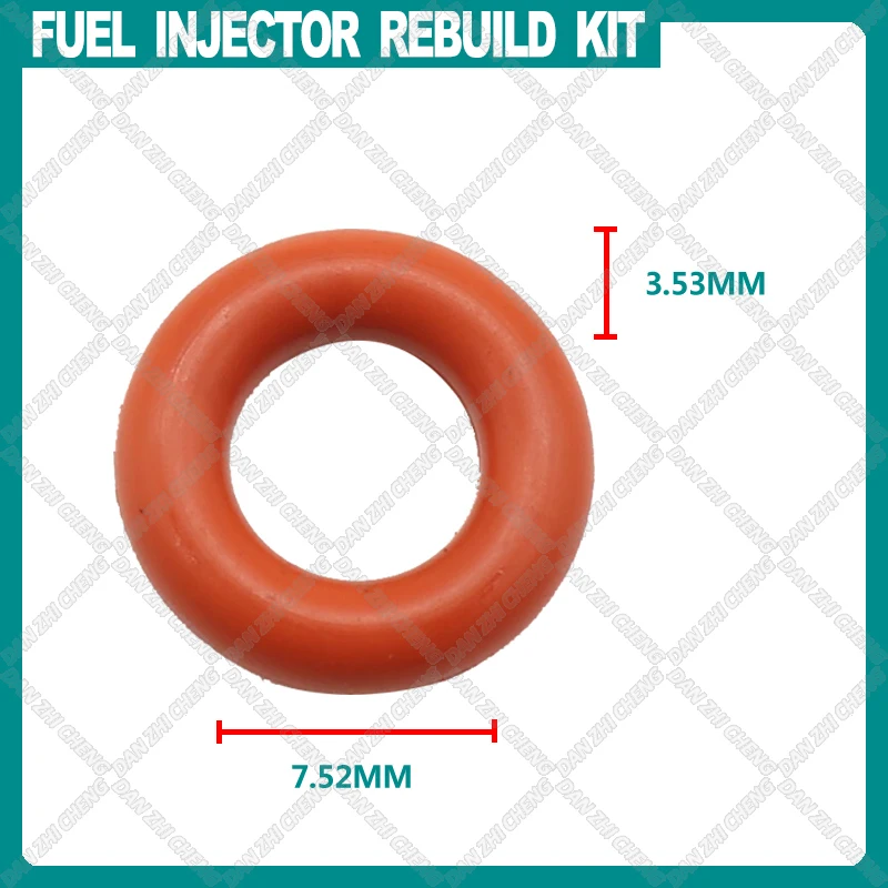 1000pieces Fuel injector lower orings rubber seal 7.52*3.53*14.58MM for Honda ACCORD CRV Civic Hybrid 16450-RAA-A01