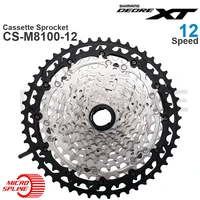 SHIMANO-piñón de Cassette DEORE XT CS-M8100, rueda libre M8100, 12 velocidades, 10-51T, M8100