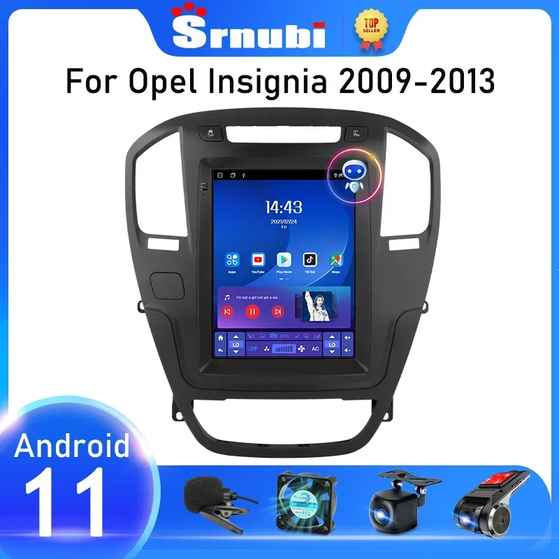 Srnubi Android 12 Car Radio for Buick Regal Opel Insignia 2009 2010 2011 - 2013 Audio Multimedia Player 2 din Carplay Stereo DVD